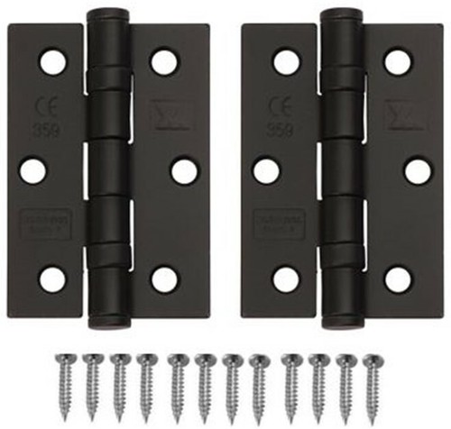 Black ball bearing door - black, 3"