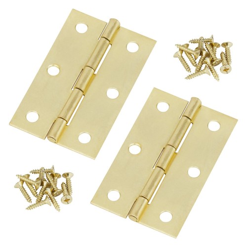 Brass door hinges - door, inch