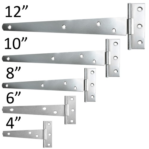 Galvanised tee hinge pair - hinge,