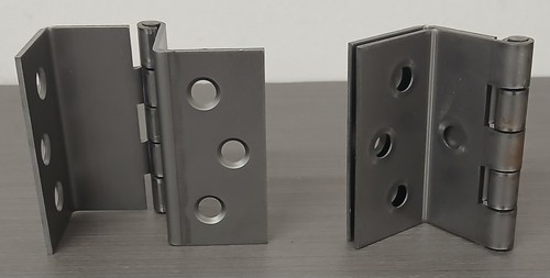 63mm cranked steel hinges - x,