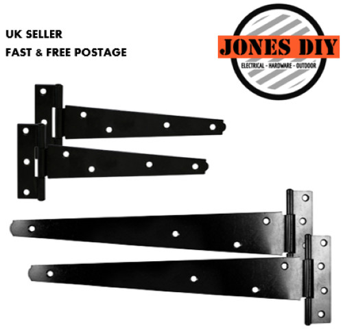 Black tee hinges heavy - tee, duty