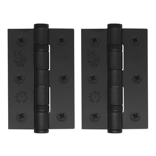 Black internal door hinge - door, pair