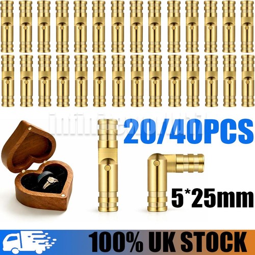 Barrel hinges brass mini - 20/40,