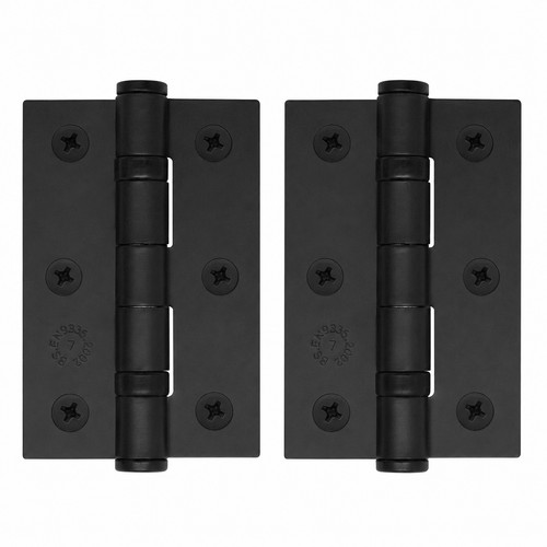 Black door hinges ball bearing - black,