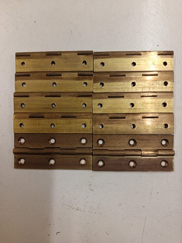 Solid brass drawn hinges - brass,