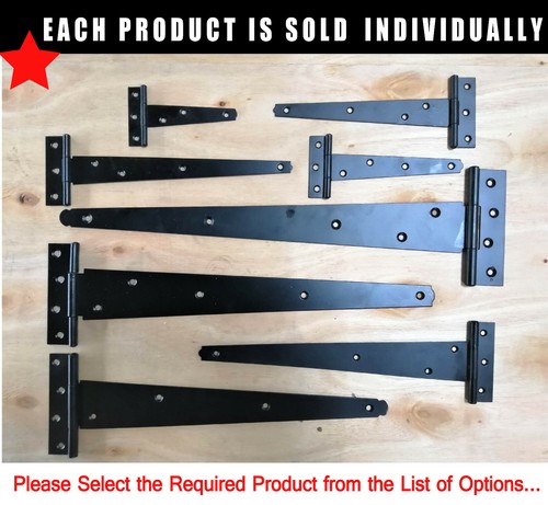 Black finish tee hinges - finish,